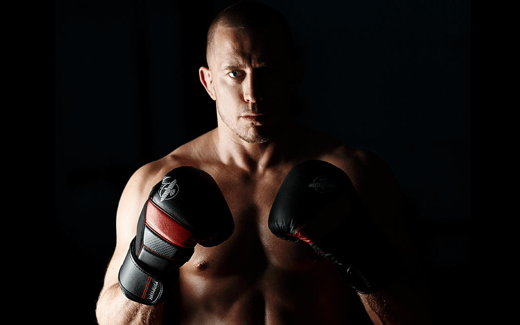 GSP wearing the T3 Boxing Gloves